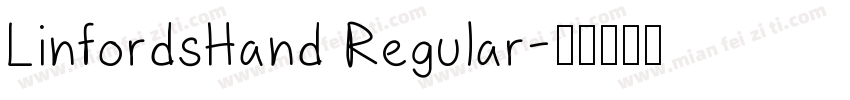 LinfordsHand Regular字体转换